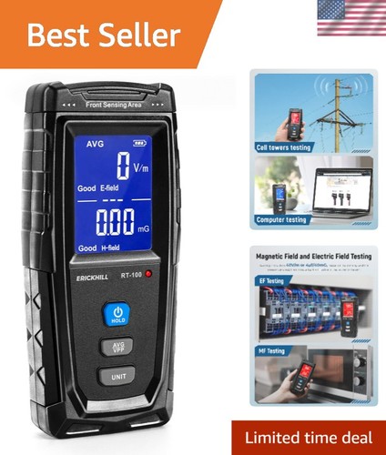 Rechargeable emf reader with - emf,